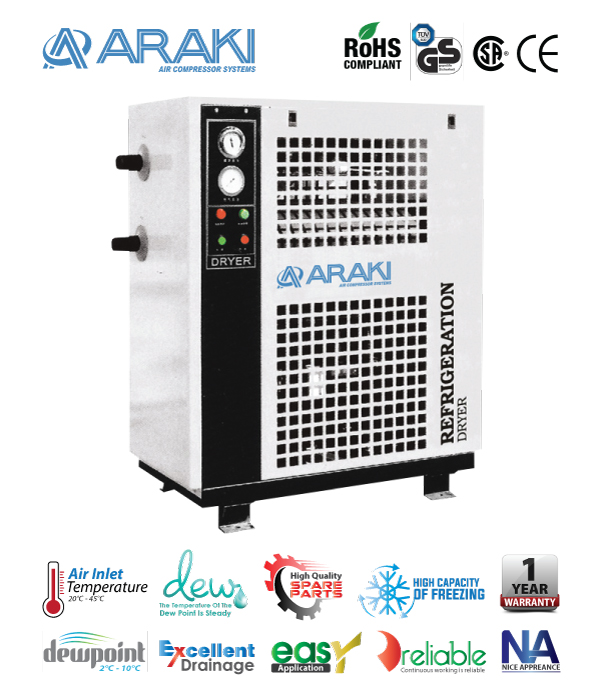 jual kompresor araki refrigerant air dryer